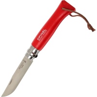 nozh-opinel-trekking-8-nerzhaveyushchaya-stal-krasnyj 1