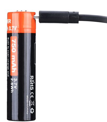 Akkumulyator FiTorch 14500 (750 mAh) s zaryadkoj USB3