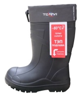 Sapogi Torvi EVA TEP t-60°C CHernyj s uteplyayushchej vstavkoj vkladysh zimnie