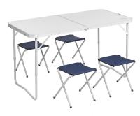 Nabor mebeli Premier Fishing stol 60h120sm AL+4 tabureta CT chekhol-Velcro (T-PR-FS-60x120+4-1)
