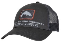 Kepka Simms Trout Icon Trucker, Carbon