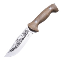 nozh-pp-kizlyar-drofa-aus-8-polirovannyj-derevo 1