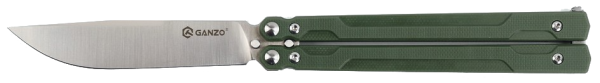 Nozh-babochka turisticheskij Ganzo G766-GR, zelenyj3