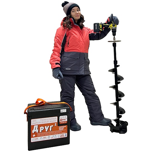 Стильный женский образ для подледной рыбалки