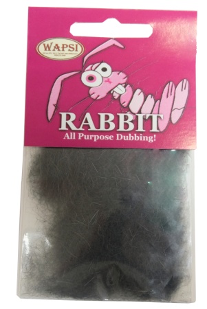 Dabbing Wapsi Rabbit Dubbing DARK GREY 1