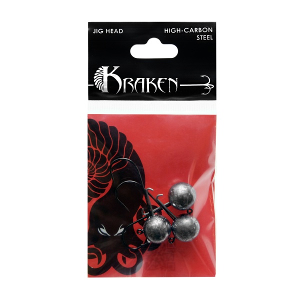 Джиг-головка Kraken Fire 10г 1 0  3шт 3
