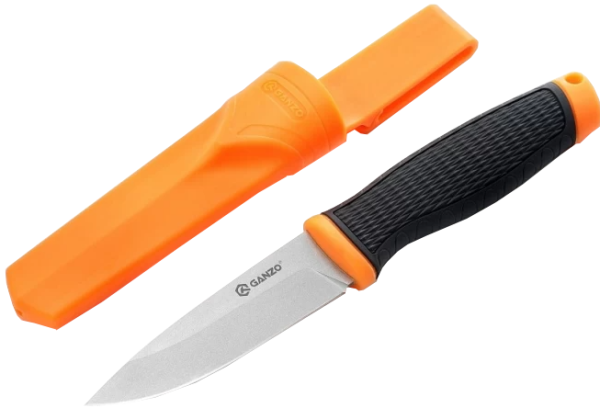 Nozh Ganzo G806 chernyj c oranzhevym2