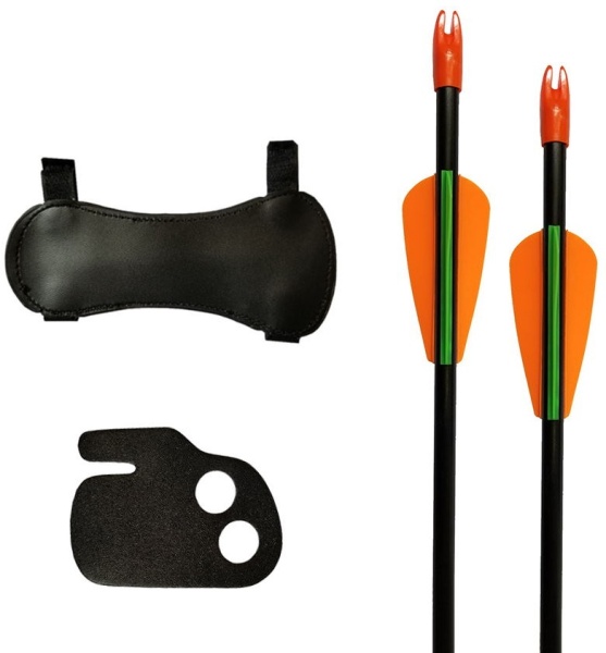 Luk detskij klassicheskij Centershot El'f (chernyj s komplektaciej)4