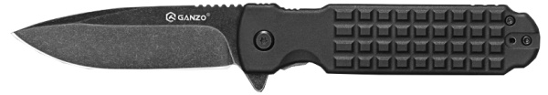nozh-skladnoj-turisticheskij-ganzo-g627-bk-chernyj 2
