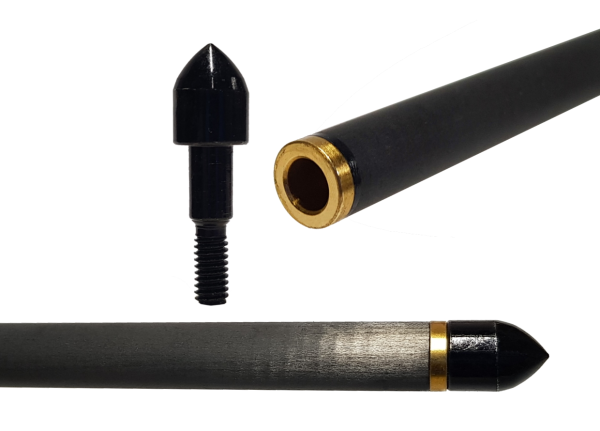 Strela arbaletnaya karbonovaya Centershot Bolt 20, operenie Q2i Fusion X-2 3, latunnyj insert3