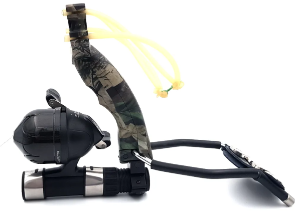 Rogatka Centershot s komplektom dlya rybalki kamuflyazh3