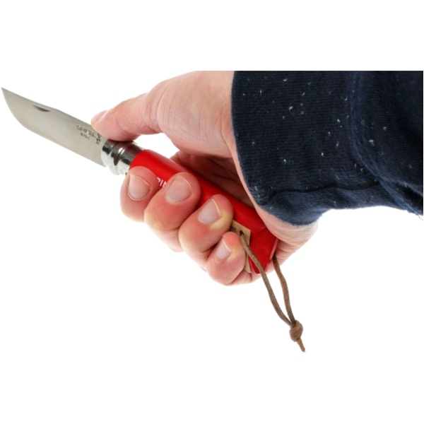 nozh-opinel-trekking-8-nerzhaveyushchaya-stal-krasnyj 4