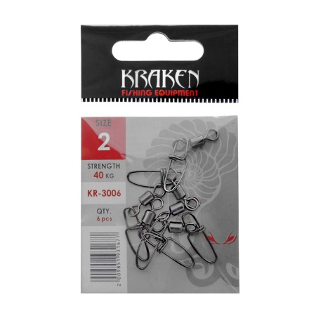 Карабин с вертлюгом Kraken KR-3006 2