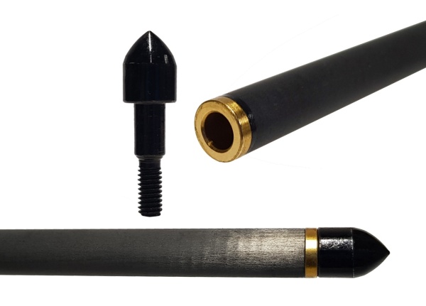 Strela arbaletnaya karbonovaya Centershot Bolt 16, operenie Q2i Fusion X-2 3, latunnyj insert2