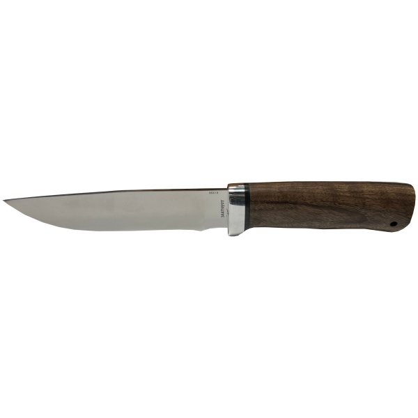 nozh-air-strelec-95h18-alyuminij-derevo-s-vvertyshem-klinovaya-srezka 2